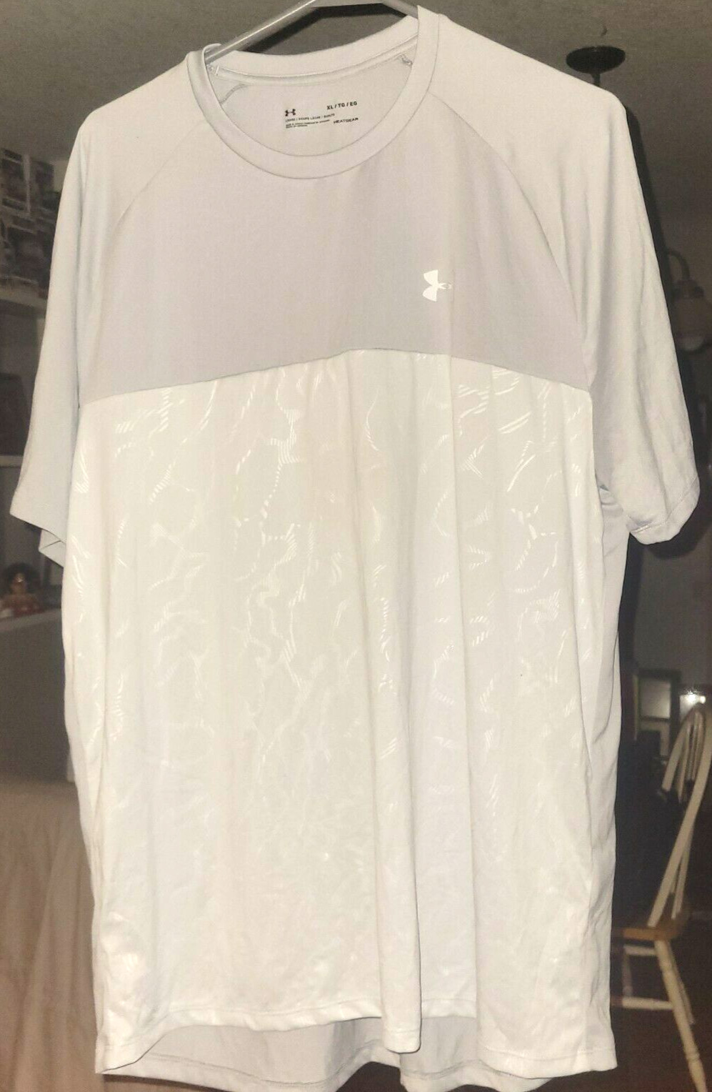 NEW Under Armour HeatGear Compression Silver/Gray Men's Sz XL gallery