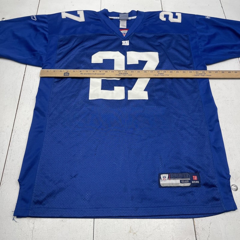 New York Giants Football Jersey Mens 52 Blue NFL Brandon Jacobs 27 Reebok RBK gallery