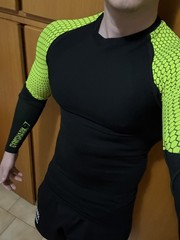 RARE Vintage 2015 Gymshark HEX Baselayer Green Black S – OG David Laid Era