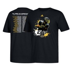 Adidas Men’s 2018 U.S. Army All-American Bowl East Black T-Shirt