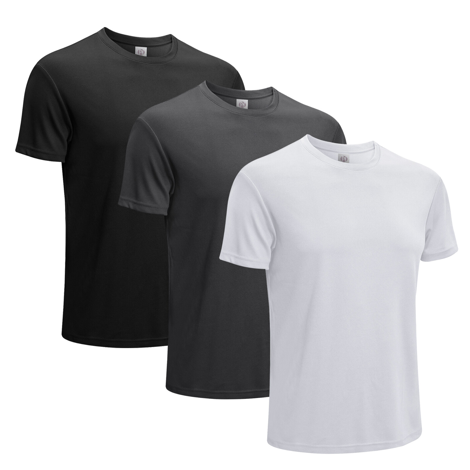 3X Men Athletic T-Shirts Running Workout Quick Dry Moisture Wicking Short Sleeve gallery