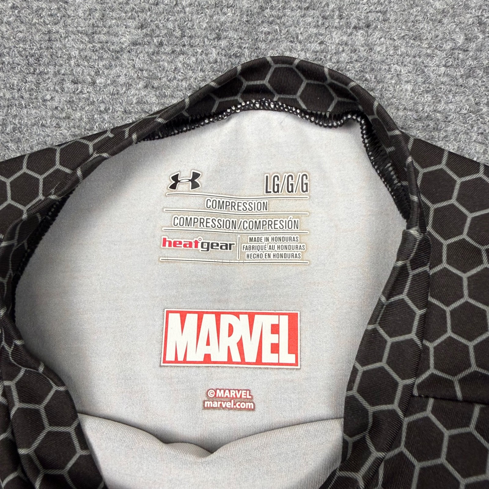 Under Armour Spider Man Venom Compression Shirt Mens L Black Alter Ego Marvel gallery