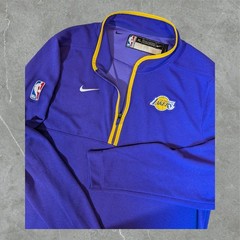 Los Angeles Lakers x Nike 1/2 Zip Pullover Men XLT Tall NBA Authentics Purple