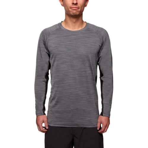 Hang Ten Men's Long Sleeve Sun Tee, Smoked Pearl