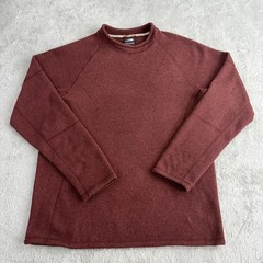 The North Face Pullover Mens Medium Red Fleece Crewneck Thermal Hiking Top