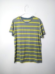 Lululemon 5 Year Basic Tee Grey Yellow Stripe Large