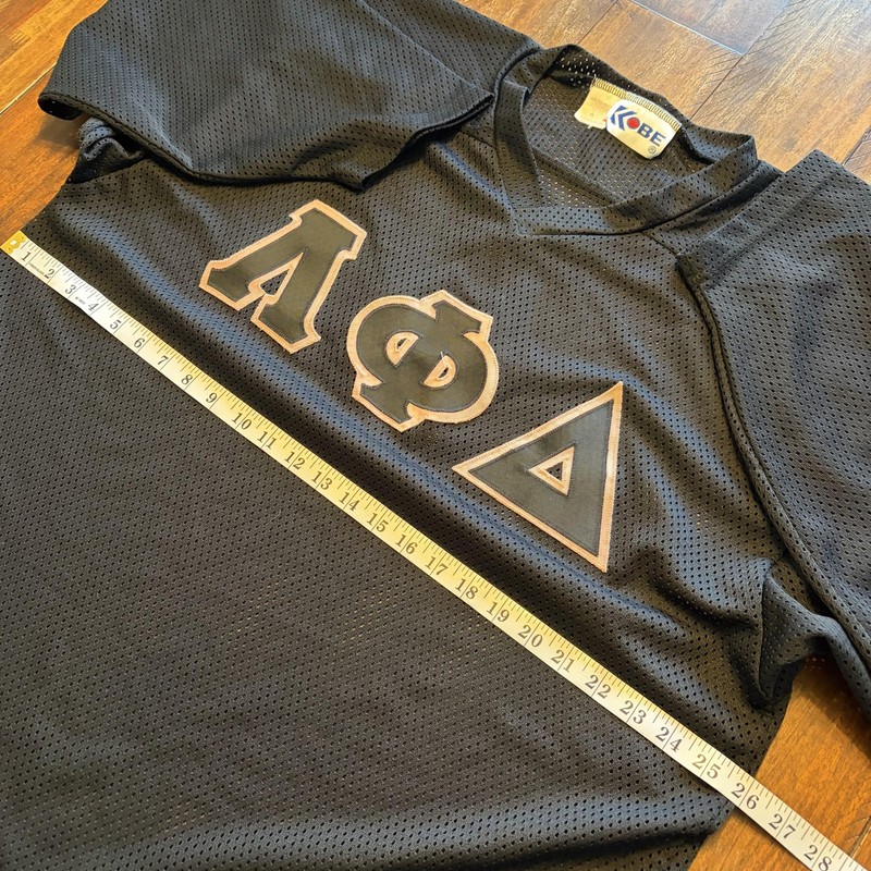Lambda Phi Delta Jersey Mens Large Black Greek Letters Kobe 3/4 Sleeve Hockey gallery