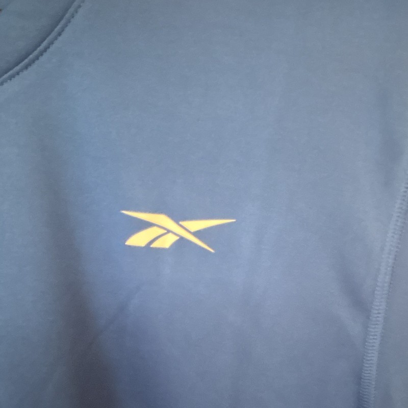Reebok SS Tech Tee Men's L Blue Short Sleeve Crew Neck Training Logo Tee gallery