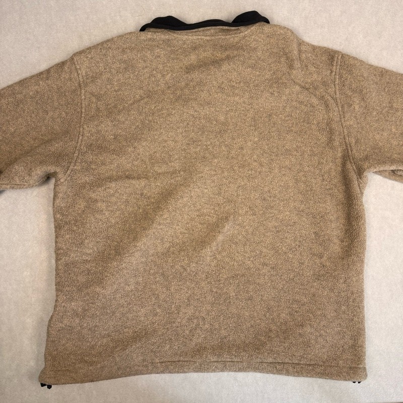 Vintage Eddie Bauer Polartec 1/2 Zip Fleece Beige Tan Mens XL Gorpcore gallery