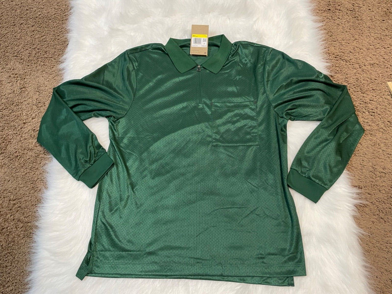 Nike Tech Pack Dri-Fit 1/2 Zip Long Sleeve Size Small Green Top FB7381-323 gallery