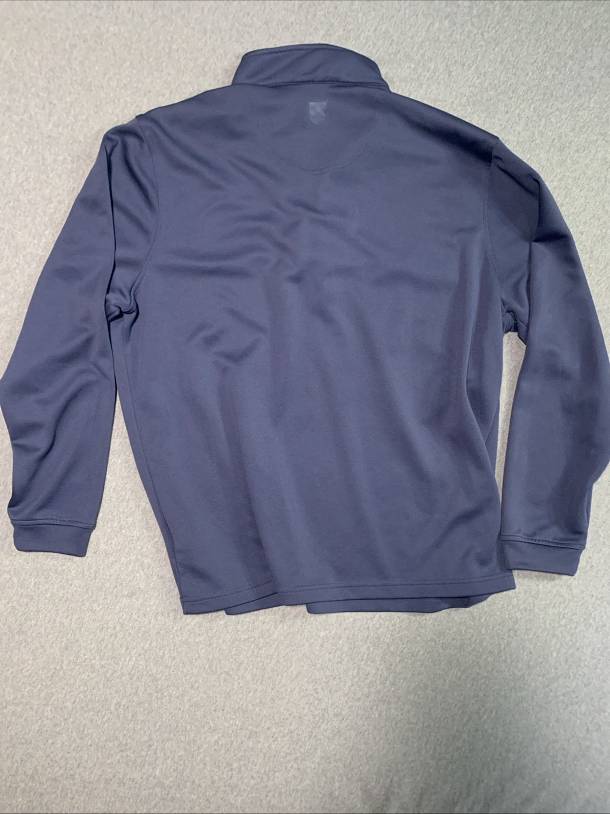 Bolle Mens Pullover Sweatshirt Navy Blue Quarter Zip Long Sleeve XL gallery