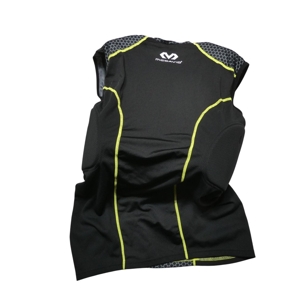 McDavid Padded Compression Shirt Mens Large Black Sleeveless Football Jersey Top