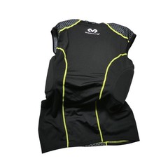 McDavid Padded Compression Shirt Mens Large Black Sleeveless Football Jersey Top