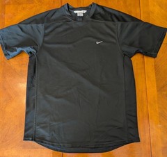 Nike Performance Textured T Shirt Mens XL Black Swoosh Athletic Golf Training
