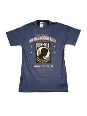 POW MIA Awareness Rally T Shirt Mens Small Blue Short Sleeve Men’s 7th Annual