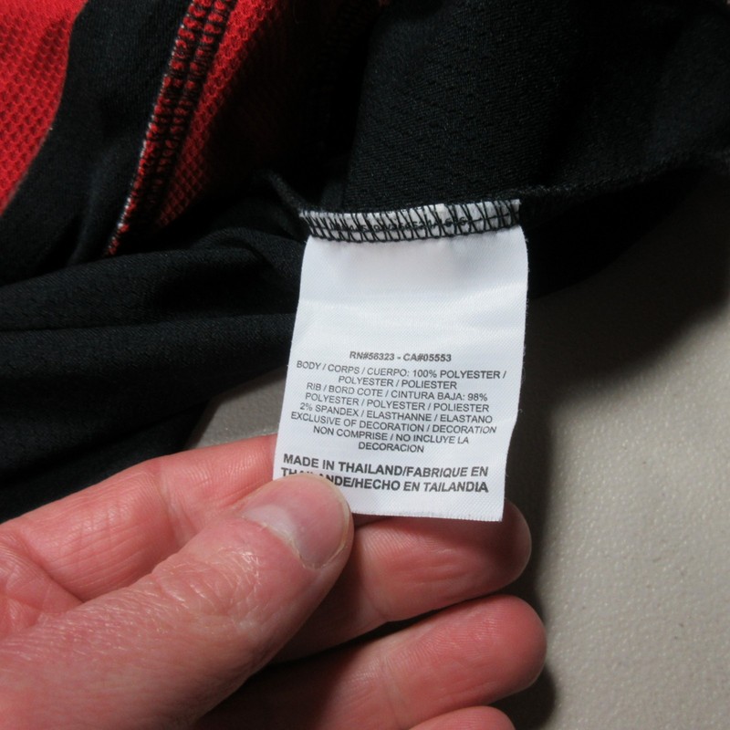 Vintage Y2K Nike mens black white red Elite basketball jersey L EUC gallery