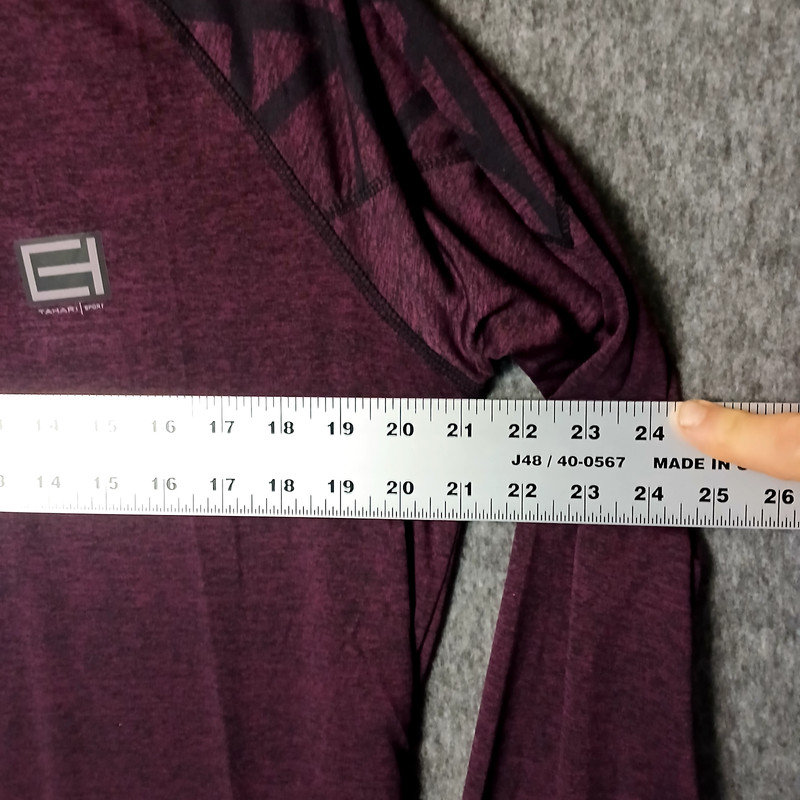 Tahari Sport Shirt Mens XL Athleisure Pullover 1/4 Zip Heather L/SLV Performance gallery