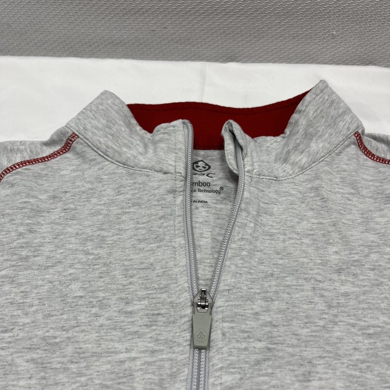Tasc Shirt Mens Large 1/4 Zip Pullover Active Performance Bamboo Gray READ** gallery