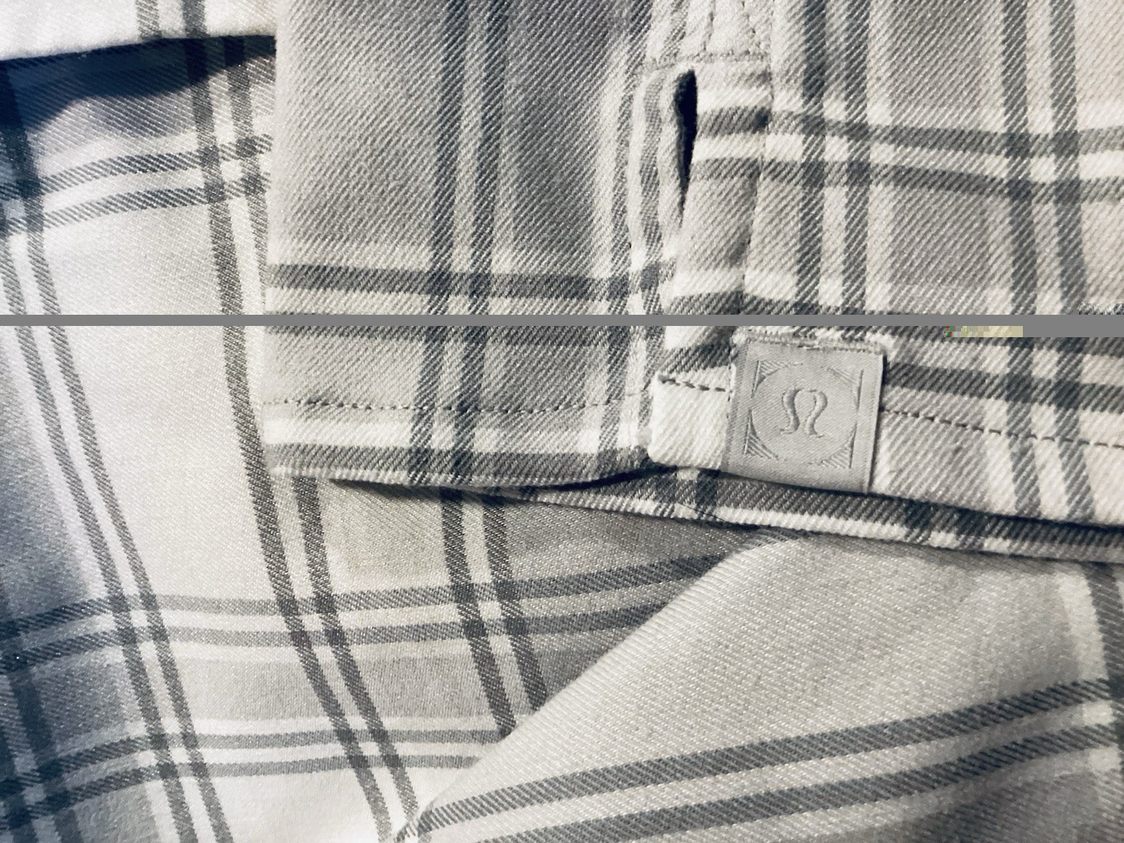 Ω Lululemon MASONS PEAK LS Flannel Shirt~Grey KEIV~Men LARGE~Free Shp~EUC~CAMP gallery