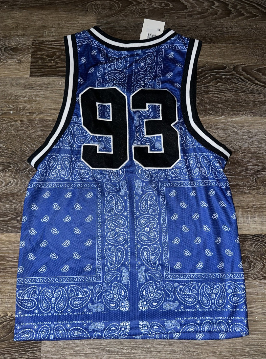 Snoop Dogg Dogg Supply Blue Bandana Jersey Tank Royal Blue Paisley Mens XS gallery