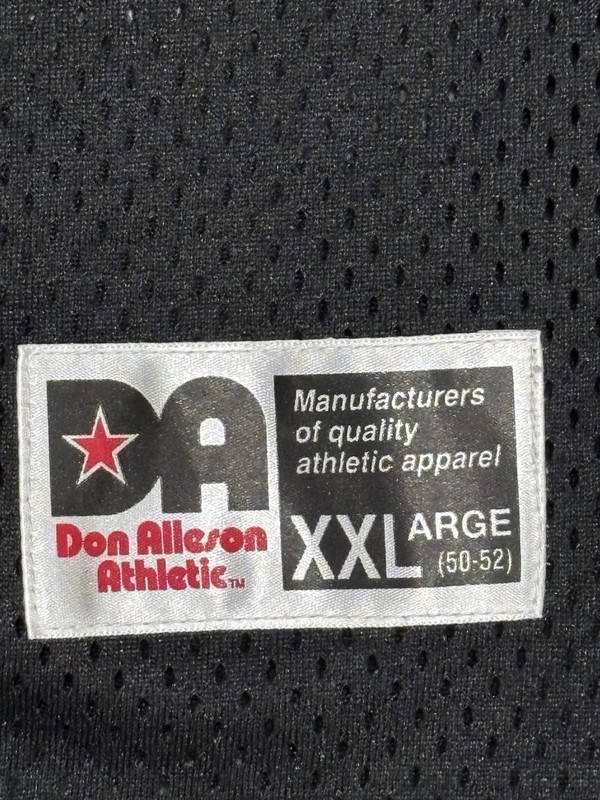 Don Alleson Athletic "Clinton" #45 Black & Red Mesh Baseball Jersey - Adult XXL gallery
