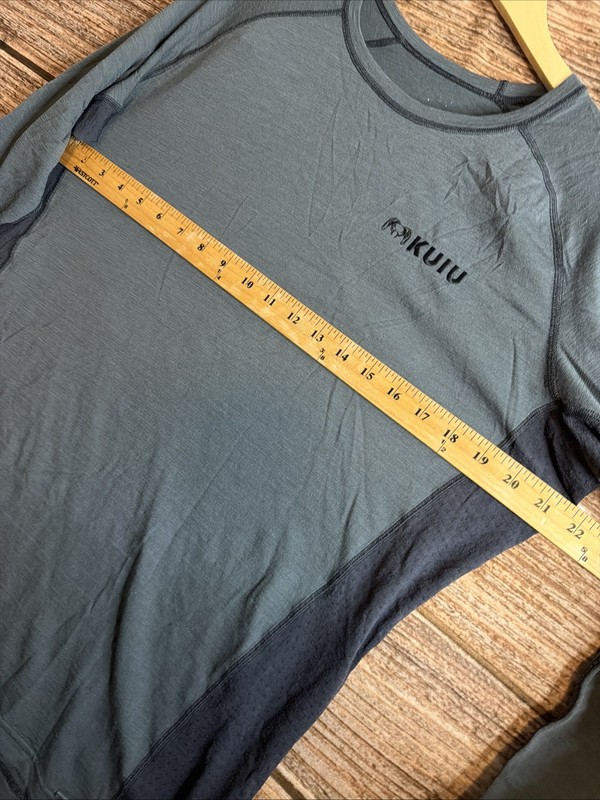KUIU Merino Wool? Shirt Mens Large (NO SIZE TAG) Long Sleeve Gray Crewneck READ gallery