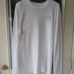 Hylete Men’s Large Thermal Shirt White Long Sleeve Base Layer