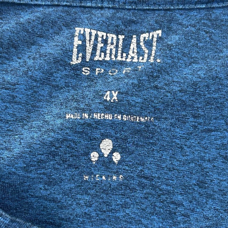 Everlast Sport T-Shirt Mens 4X Short Sleeve Heather Blue Crew Neck Activewear gallery