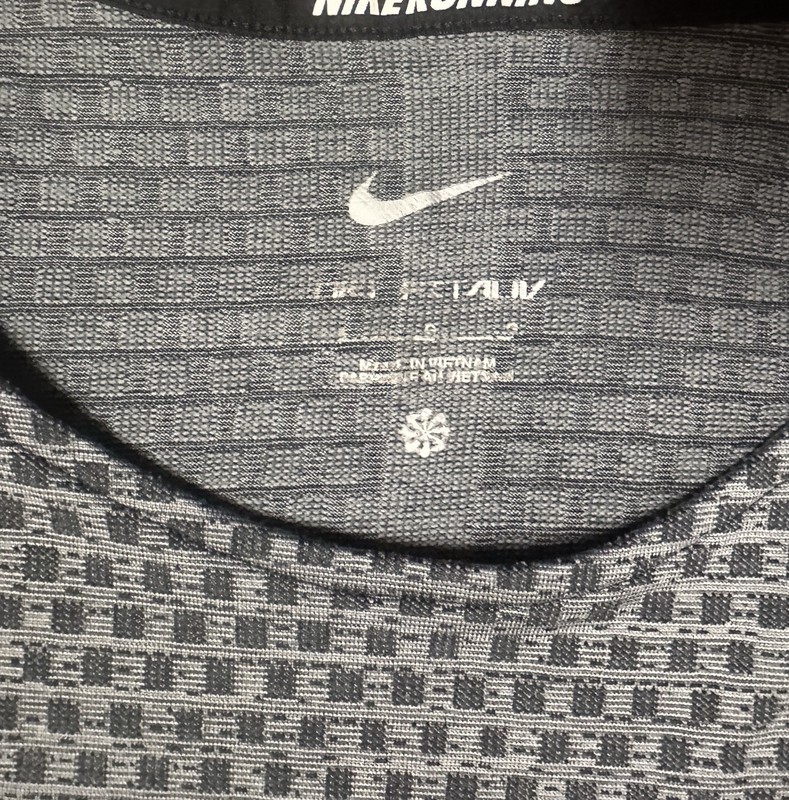 Nike Tech Knit Dri-FIT ADV Short-Sleeve Running Shirt Grey Size Large gallery