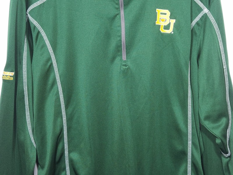 Baylor Bears Ping Performance 1/4 Zip Ranger Pullover L Green "B" Association gallery