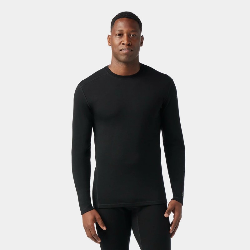 NWT Smartwool Classic Thermal Merino Base Layer Crew Mens XL - Black - $125 MSRP gallery