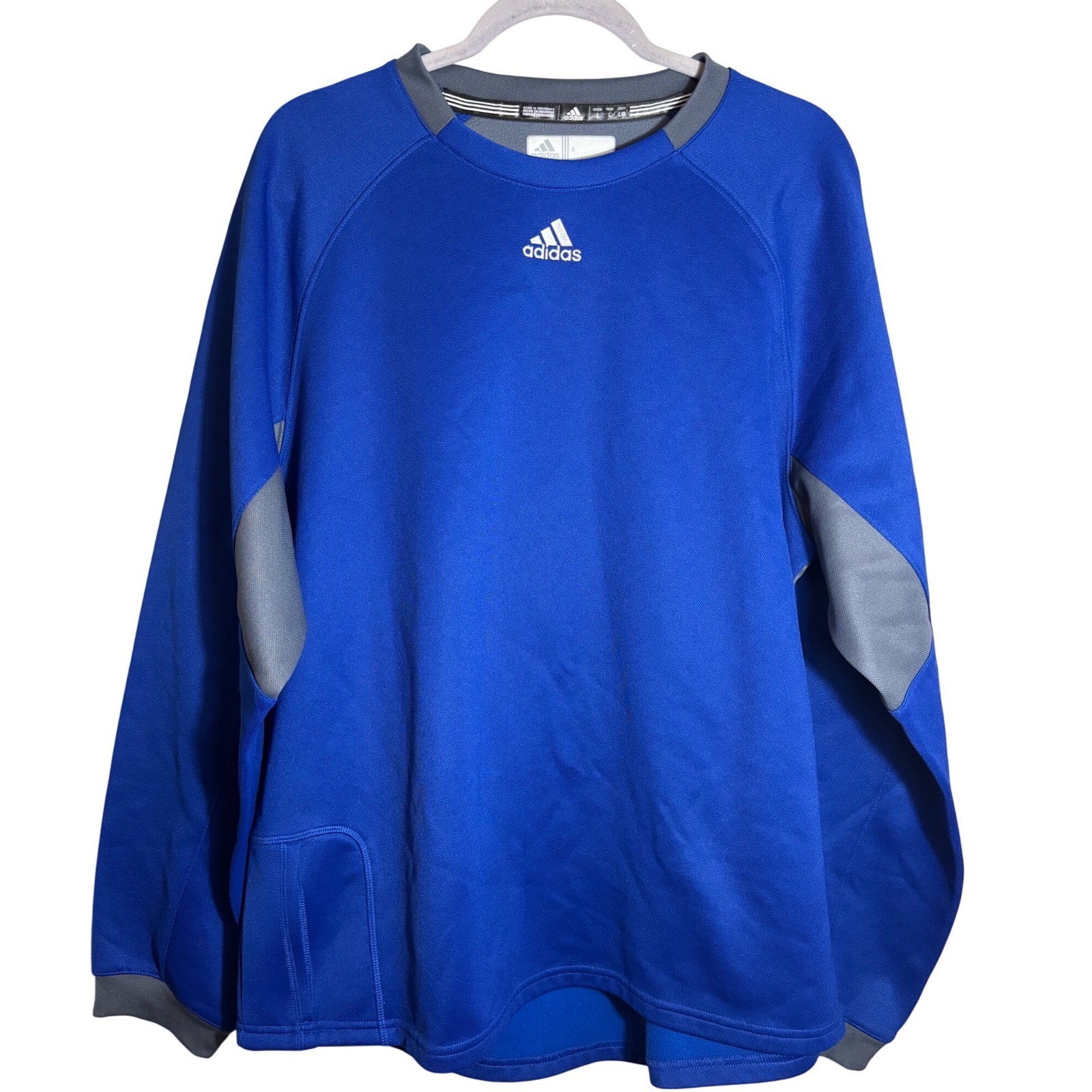 Adidas Alphaskin Techfit Compression Long Sleeve Training Mock Neck Blue Men L gallery