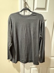 Rhoback Tailwind Performance Long Sleeve Tee Heather Charcoal/ Ash Grey MenLarge