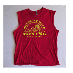 Next Level Bring It Back Boxing and Fitness Red Sleeveless Tank Top Men’s L