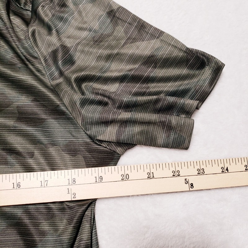 RBX X-TRAIN Performance Athletic T Shirt Mens Medium Green Camouflage gallery