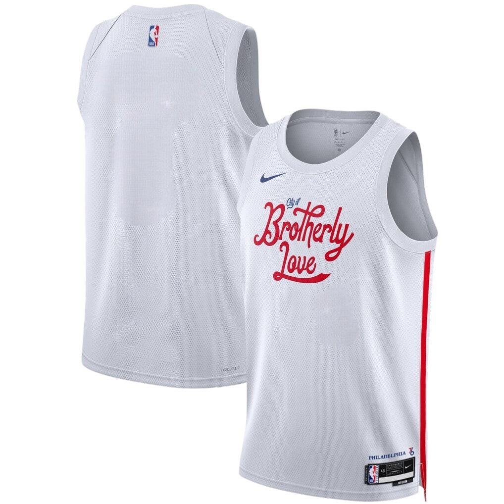 Nike Philadelphia 76Ers 22/23 City Edition Swingman Jersey DO9640-100 -- SZ 48 L gallery