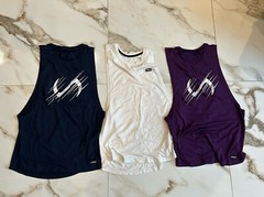TLF Take Life Further Men’s Drop Tank Tops Stringers Gym Tee Lot Of 3 S Small