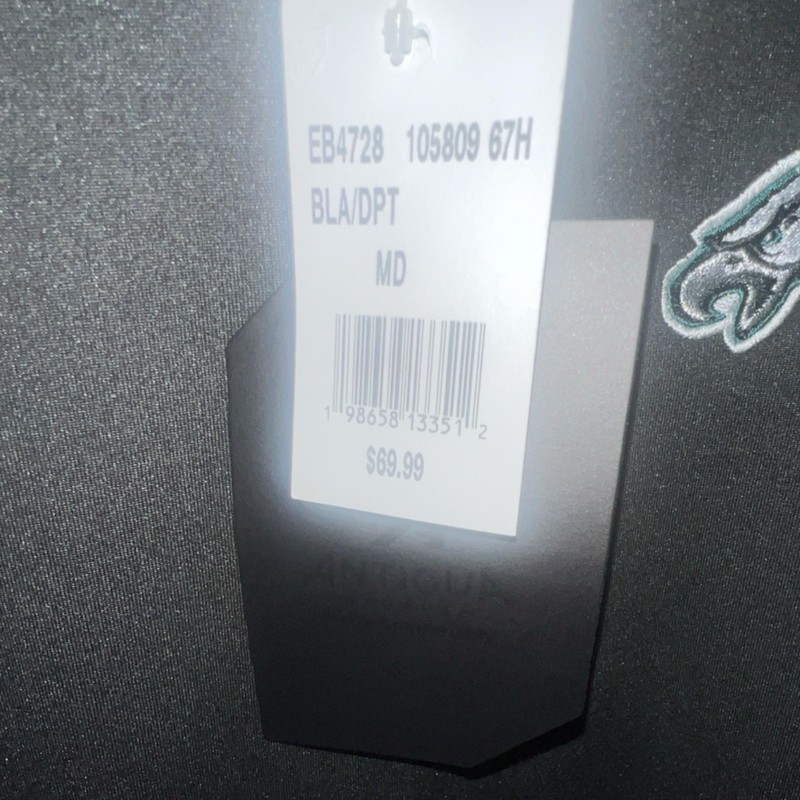 Officially Licensed Antigua Philadelphia Eagles NFL Men's Quarter Zip Pullover M gallery