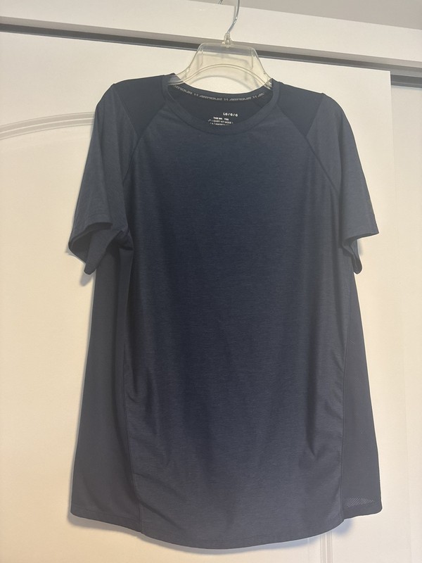 Under Armour Mens Tech Tee Navy Blue Short Sleeve Performance Shirt Size Large gallery