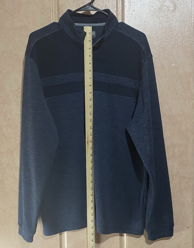 Bolle Performance Mens 1/4 Zip Lightweight Pullover Blue Size Large gallery