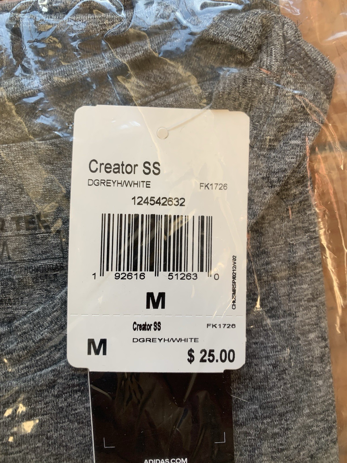 BRAND NEW Adidas Men's Creator SS Tee #FK1726 in DARK GREY in SIZE MEDIUM $25.00 gallery