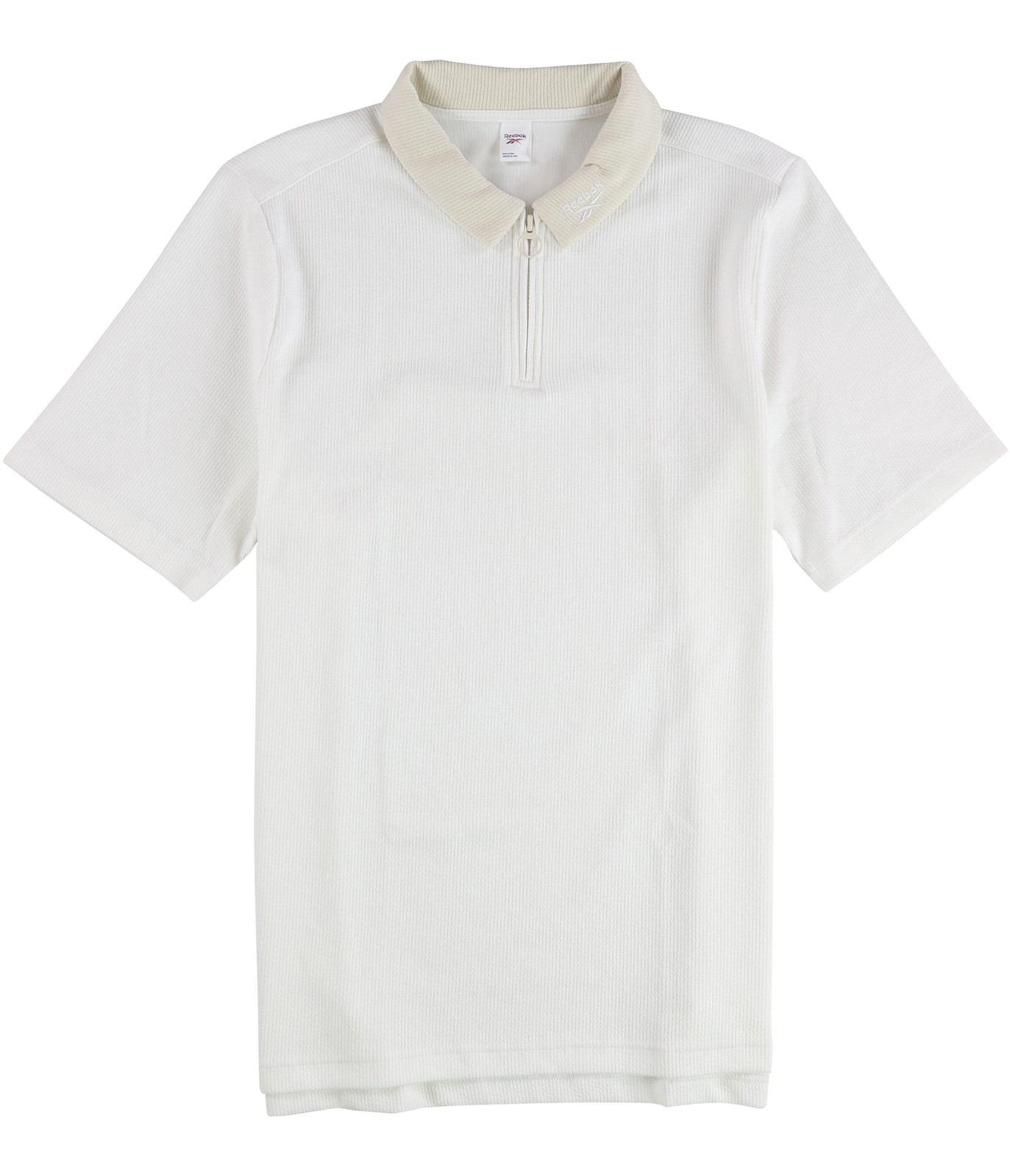 Reebok Mens Classic Vector Zip Basic T-Shirt, White, Medium gallery