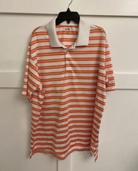 Adidas Large Drifit Orange and white stripe