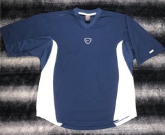 VTG Y2K NIKE Team CTR Swoosh (L) Blue Soccer Performance Dri-Fit Jersey