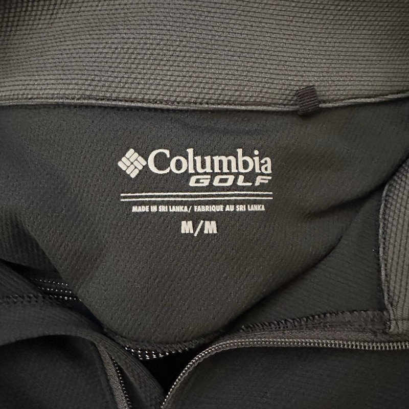 Men’s Columbia Golf Half Zip Pullover Medium Black gallery