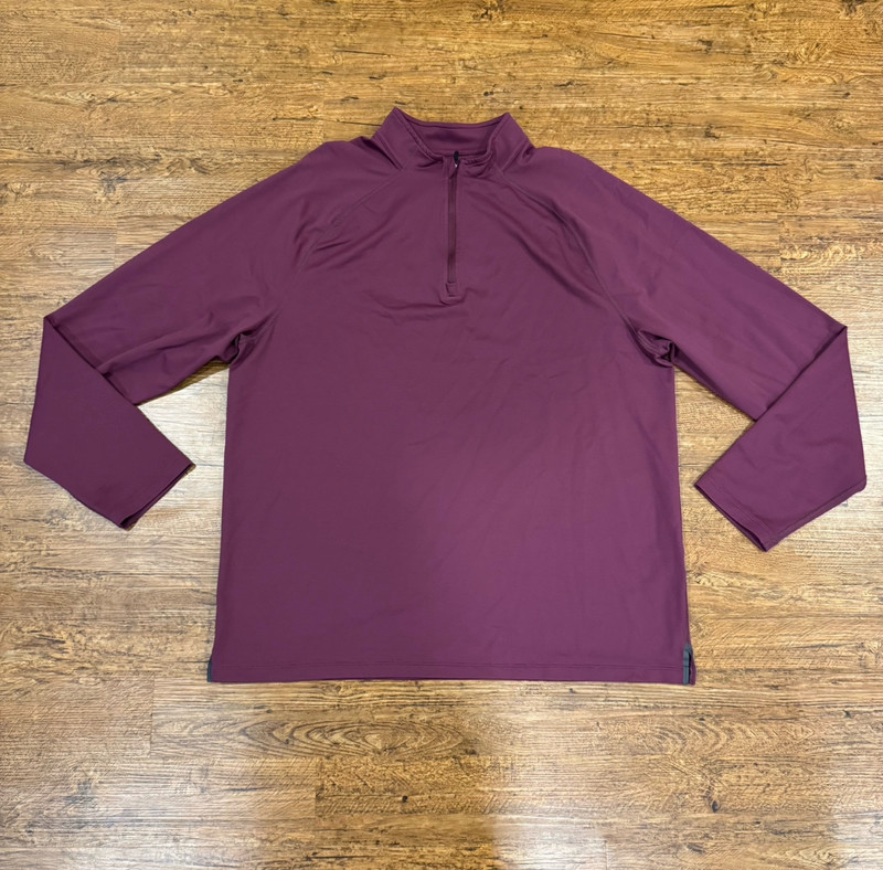Rhone Red Session Performance 1/4 Zip Golf Pullover Sweatshirt Sweater Men's XL gallery
