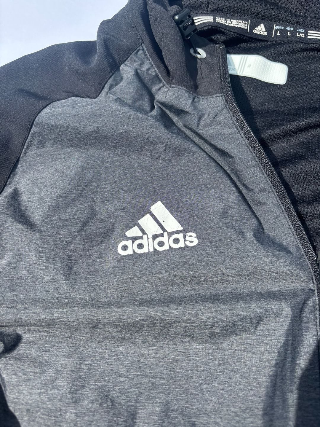 Fau Owls Adidas Men's Full Zip Hooded Windbreaker Jacket Size Large Florida Atl gallery