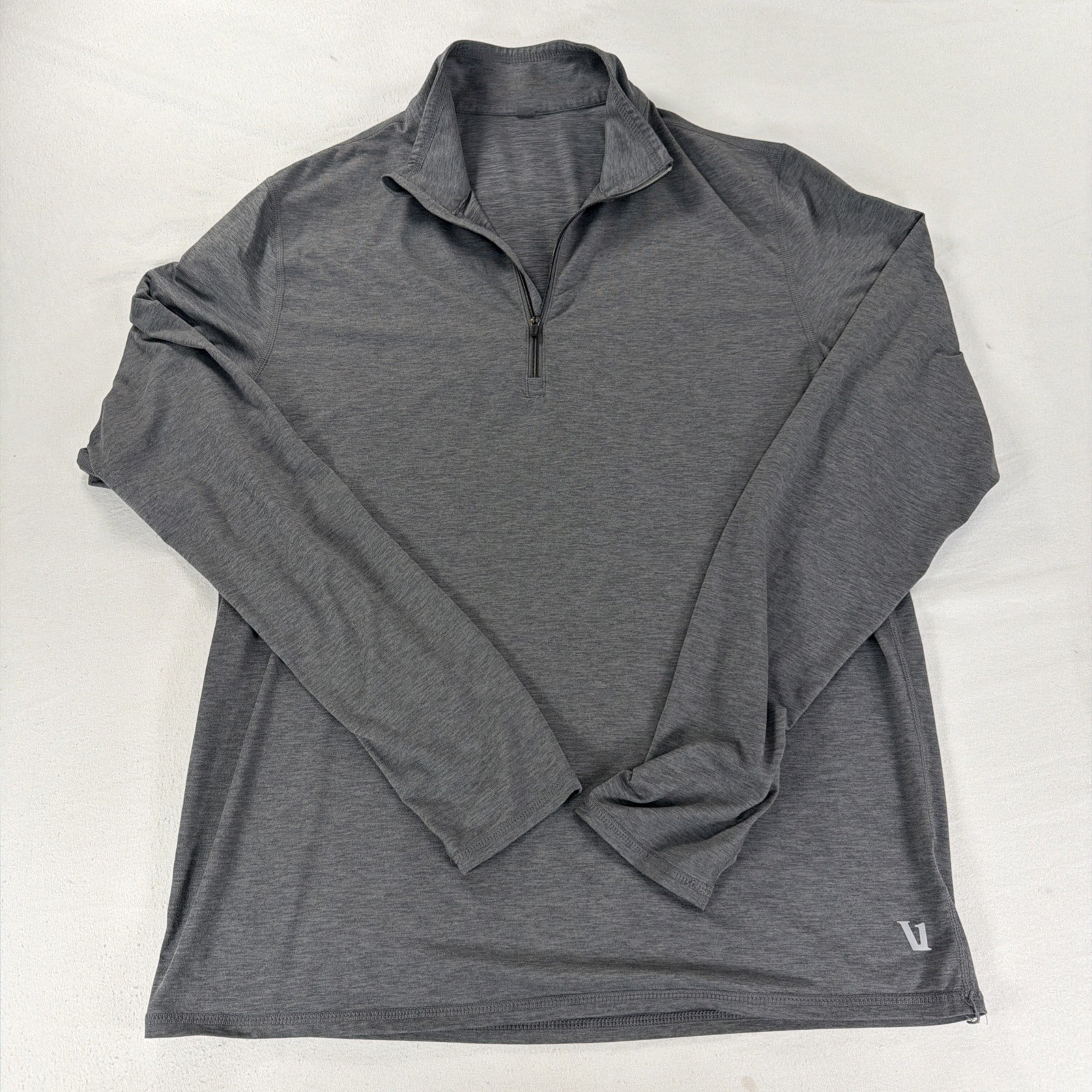 Vuori Ease Half Zip Long Sleeve Performance Pullover Gray Mens Size Medium - 1A gallery