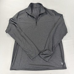 Vuori Ease Half Zip Long Sleeve Performance Pullover Gray Mens Size Medium – 1A