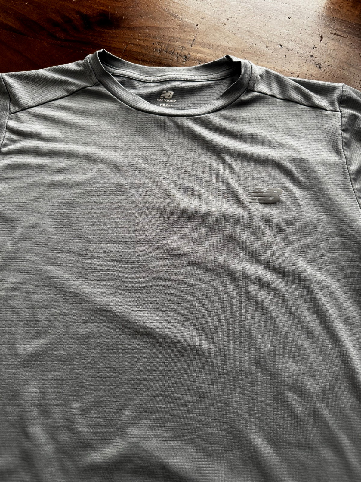 New Balance Men's Athletic Dry Tee - Size Small - Gray gallery